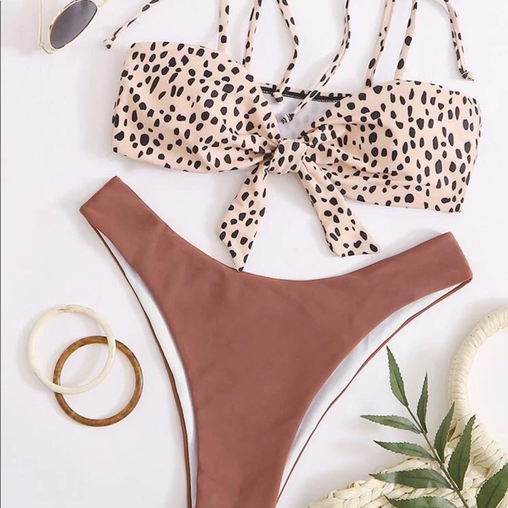 SHEIN cheetah print suit. Brand new